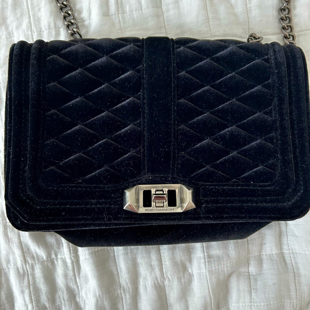 Rebeca Minkoff velvet crossbody bag